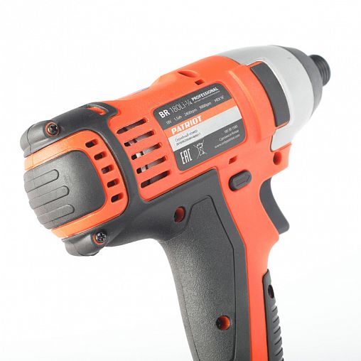 Винтоверт аккумуляторный Patriot BR 180UES-1/4, 18 В, 2 x 1,5 Ач Li-ion, с 2 АКБ и ЗУ фото
