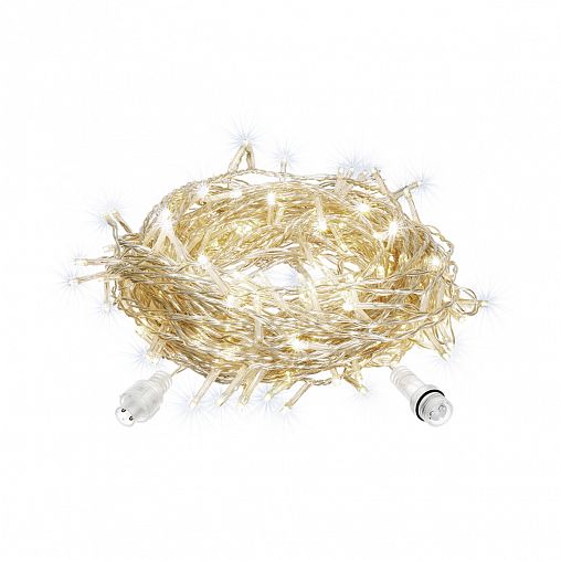 Электрогирлянда-конструктор Vegas Занавес, 6 нитей, 96 LED ламп, 1 x 2 м, теплый свет фото