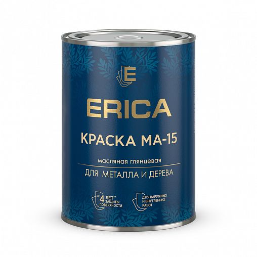 Краска масляная МА-15 Erica, глянцевая, 0,8 кг, голубая фото