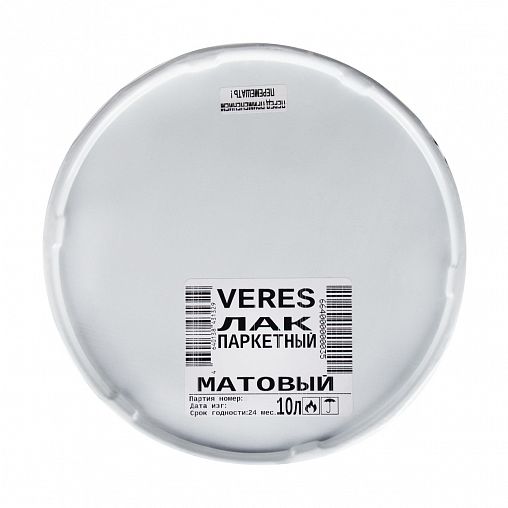 Лак паркетный Veres, алкидно-уретановый, матовый, 10 л фото