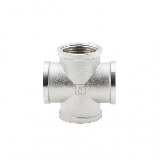 Крестовина латунная никелированная Alato с внутренней резьбой 1" фото