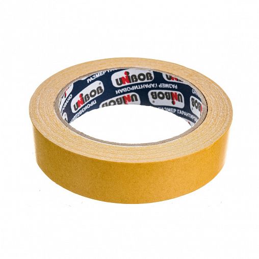 Скотч двусторонний Unibob, 25 мм x 25 м фото