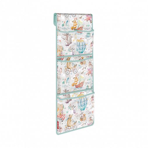 Кармашек подвесной Valiant Путешастики, 4 прозрачных отделения, 76 x 25 см фото
