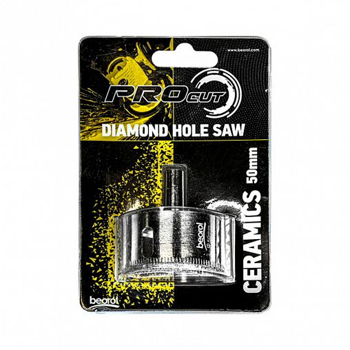 Коронка алмазная по керамике Beorol, d 50 мм фото