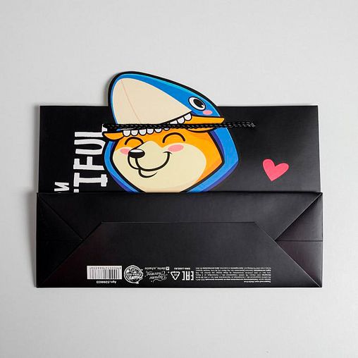 Пакет подарочный Дарите Счастье Beautiful, 30 x 23 x 10 см фото