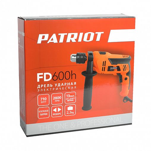 Ударная дрель Patriot FD 600H, 710 Вт фото