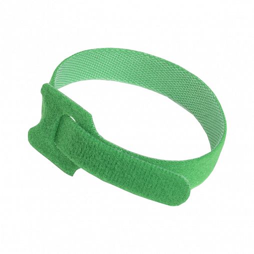 Хомут-стяжка на липучке ITK, многоразовый, 14 x 135 мм, 100 шт, зеленый фото