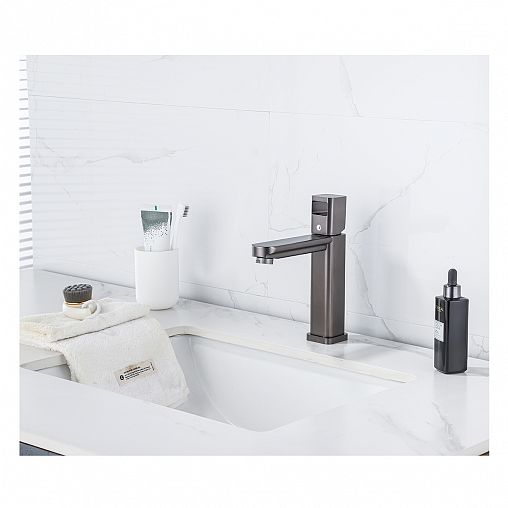 Смеситель для раковины Профсан ПСМ-900-5GA, графит фото