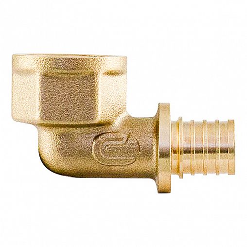 Уголок аксиальный ONDO, латунный, внутренняя резьба, 16 x 1/2" фото