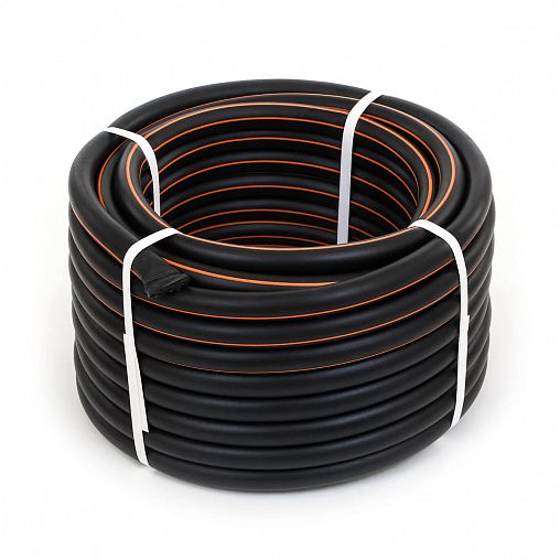 Шланг для полива армированный Жук Оптима, 3 слоя, 1/2", 25 м, черный фото