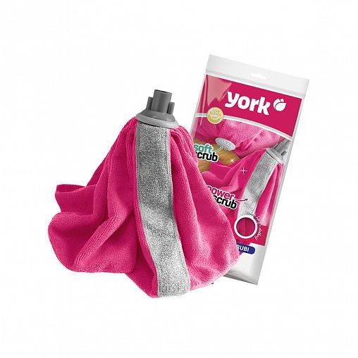 Насадка к швабре York Руби, микрофибра, 25 см, микс фото