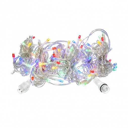 Электрогирлянда-конструктор Vegas Занавес, 96 LED ламп, 18 LED мигающих, 1 x 2 м, многоцветная фото