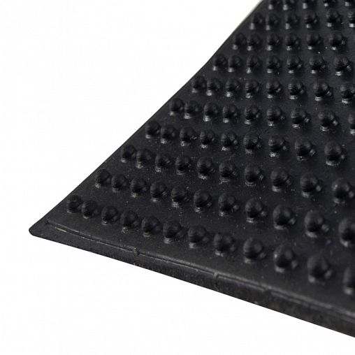 Коврик придверный SunStep Собака, резиновый, 45 x 75 см, черный фото