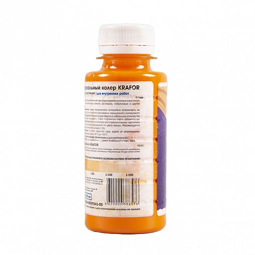 Колер универсальный Krafor №26, апельсин, 100 мл фото