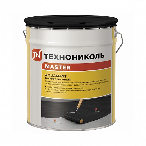 Праймер битумный Технониколь Master Aquamast, 16 кг, черный фото
