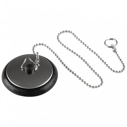 Пробка для раковины и ванной Рыжий кот SS-03, d 6 см фото