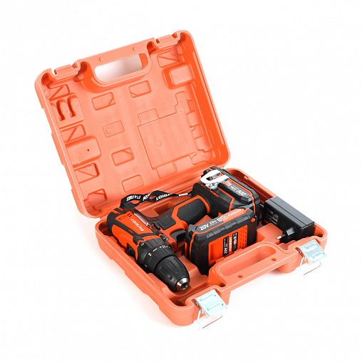 Дрель-шуруповерт аккумуляторная Patriot BR 201UES, 20 В, 2 x 2 Ач Li-ion, с 2 АКБ и ЗУ фото