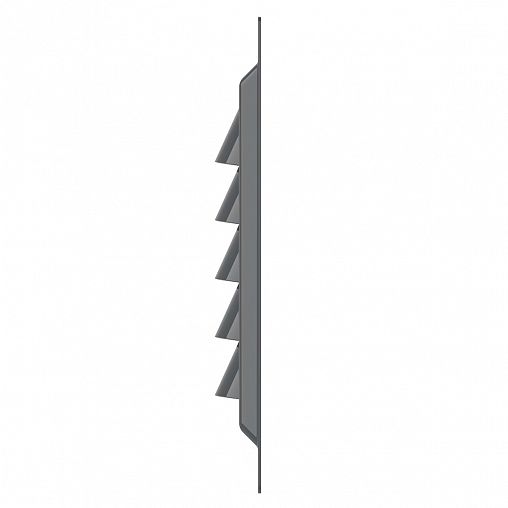 Решетка вентиляционная Era 1212МЭ Gray, эмалированная сталь, 125 x 125 мм фото