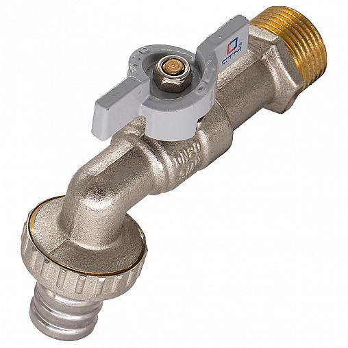 Кран шаровой водоразборный СТМ, 1/2", бабочка фото