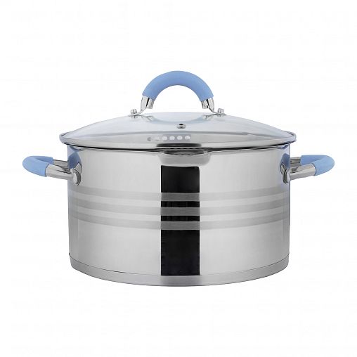 Кастрюля Mallony Melodia с крышкой, нержавеющая сталь, 5,8 л фото