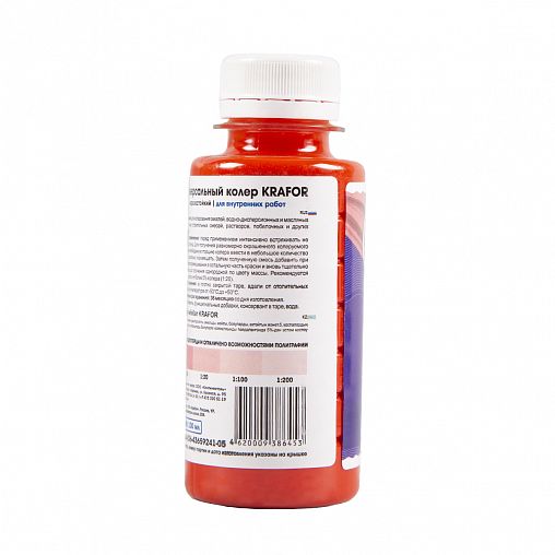 Колер универсальный Krafor №9, розовый, 100 мл фото