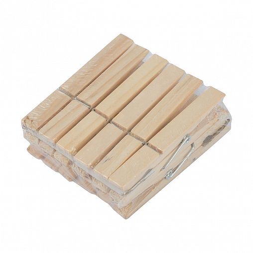 Прищепки деревянные Рыжий кот, 12 шт фото