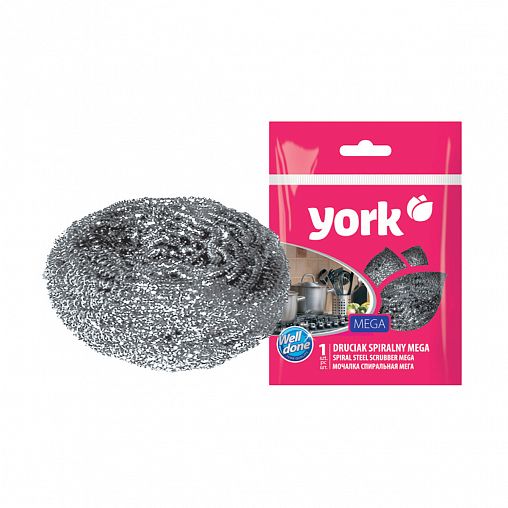 Мочалка для посуды York Мега, стальная фото