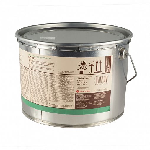 Краска для деревянных фасадов Bioteks, полуглянцевая, база A, белая, 9 л фото