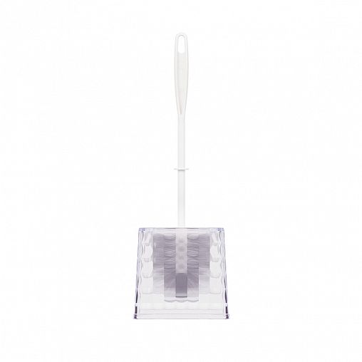 Ершик для унитаза Альтернатива Кристалл, с подставкой, прозрачный фото