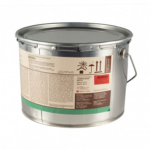Краска для деревянных фасадов Bioteks, полуглянцевая, база D, бесцветная, 9 л фото