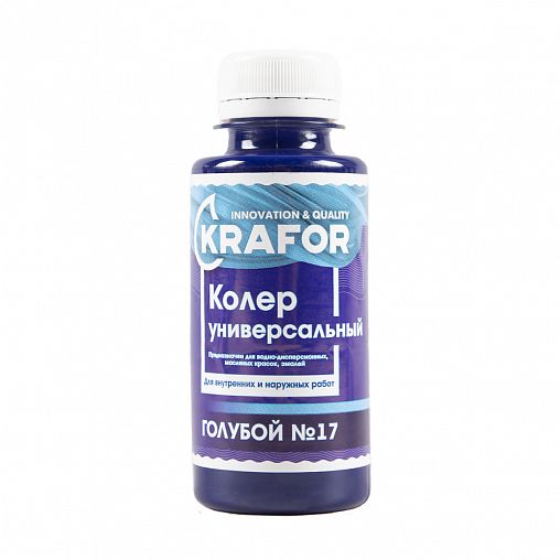 Колер универсальный Krafor №17, голубой, 100 мл фото