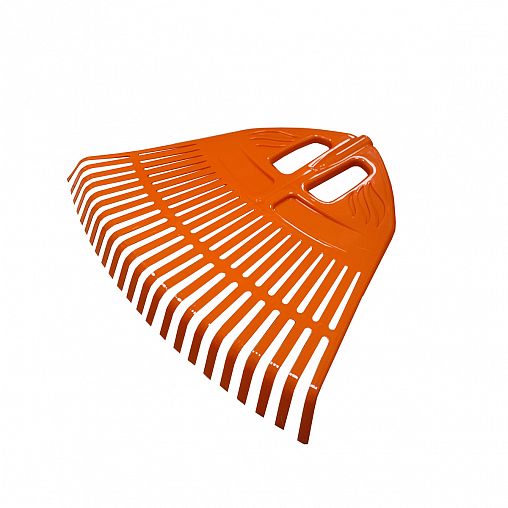 Грабли веерные Гардения, пластиковые, 23 зуба, 500 мм, оранжевые фото