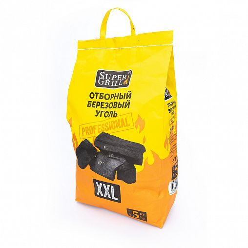 Уголь древесный SuperGrill XXL, мешок, 5 кг фото Уголь древесный SuperGrill XXL, мешок, 5 кг фото