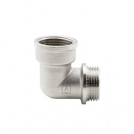 Уголок латунный никелированный Alato внутренняя-наружная резьба 1" фото