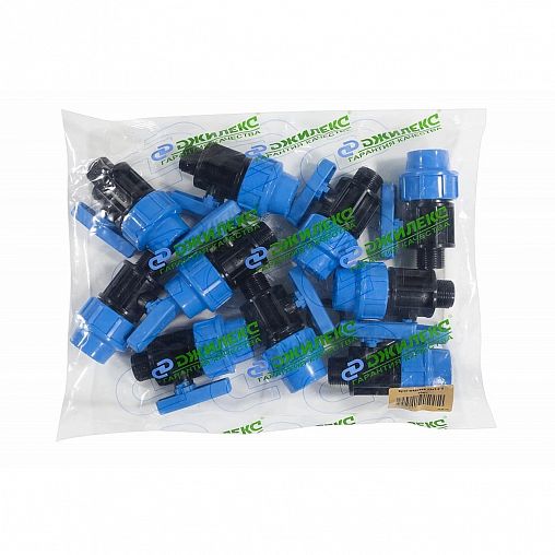 Кран шаровой для труб ПНД Джилекс, 25 x 3/4" П фото