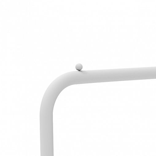 Вешалка напольная гардеробная Nika ВГ1, 2 полки, 151 x 82 x 38,5 см, белый фото