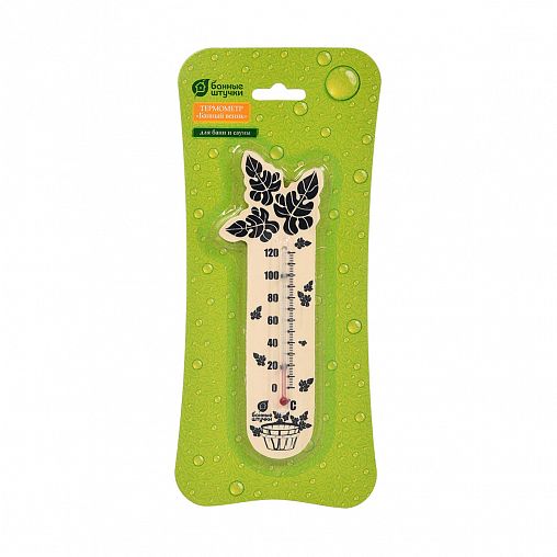 Термометр для бани и сауны Банные штучки Банный веник, 17,5 х 4 х 1 см фото
