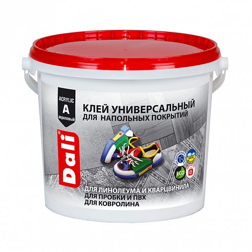 Клей для напольных покрытий Dali акриловый, 3,5 кг фото