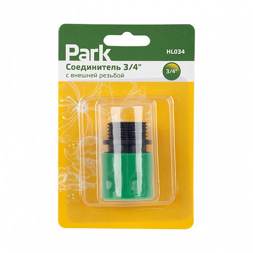 Соединитель для шлангов Park, с наружной резьбой, 3/4" фото