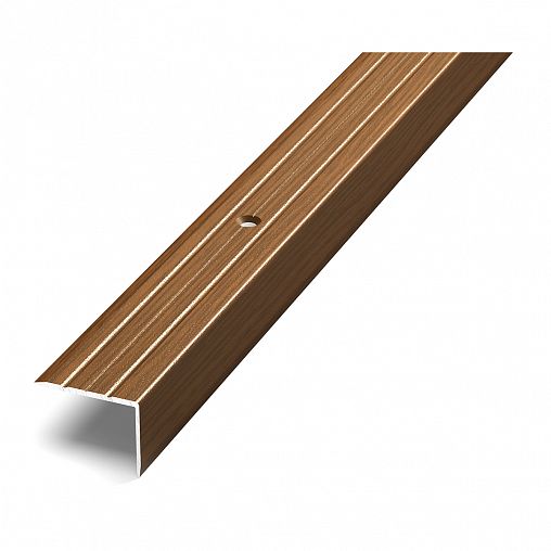 Порог угловой Лука ПУ-03, 900 x 24 x 18 мм, дуб темный фото