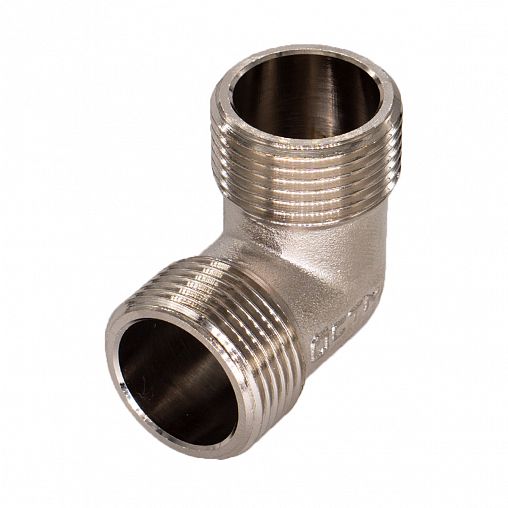 Уголок СТМ CRLM0001, 1", наружная/наружная резьба, латунь фото