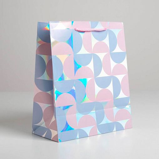 Пакет подарочный Дарите Счастье Не верь слухам, голографический, 23 x 27 x 11,5 см фото