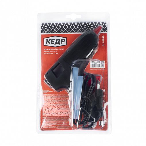 Клеевой термопистолет Кедр, для стержней 11 мм, 40 Вт фото