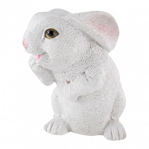 Фигурка садовая Park Зайка белый, 11 x 15 x 16 см фото