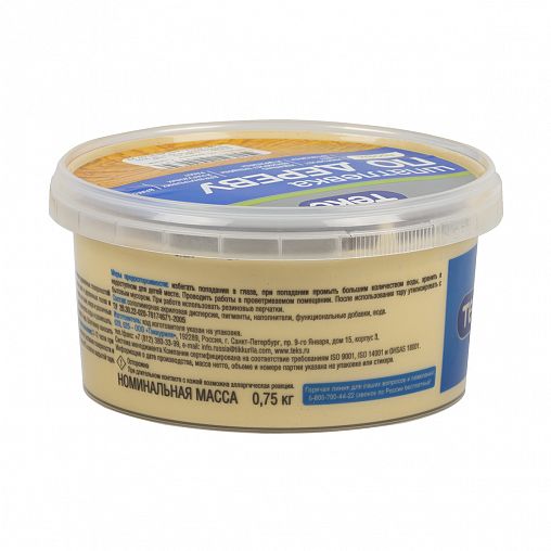 Шпатлевка по дереву Текс Профи, сосна, 0,75 кг фото