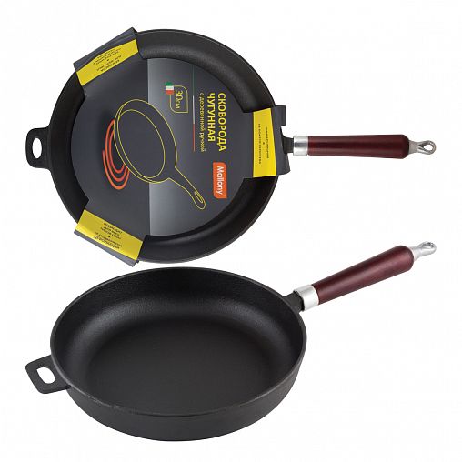 Сковорода чугунная Mallony, 30 см фото