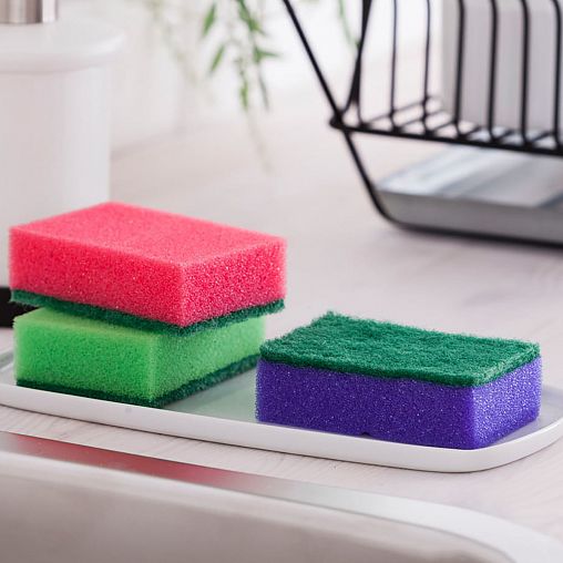 Губки для посуды York Миди, упаковка 10 шт фото