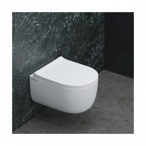 Унитаз подвесной безободковый Berges Ego Rimless, 49 x 37 x 40 см, белый фото