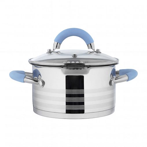 Кастрюля Mallony Melodia с крышкой, нержавеющая сталь, 1,8 л фото