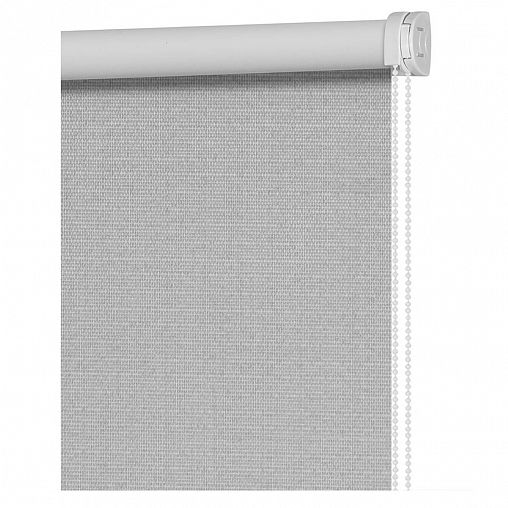 Рулонная штора Decofest Шалюр Серебристый, блэкаут, миниролл, 120 x 160 см фото